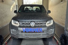 Carwash-Lingen-Waschanlage-Waschstrasse-PickUp-VW-Amorak-Vorher-Front
