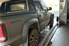 Carwash-Lingen-Waschanlage-Waschstrasse-PickUp-VW-Amorak-Vorher-Heck