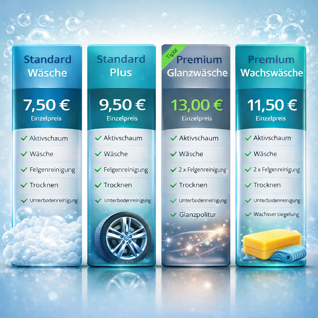 KFZ Preise Wäsche Carwash Lingen Waschstraße Lingen Ems