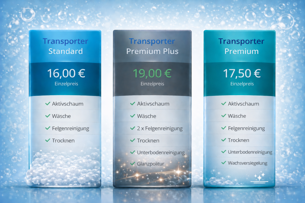 Carwash Lingen Transporter Preise